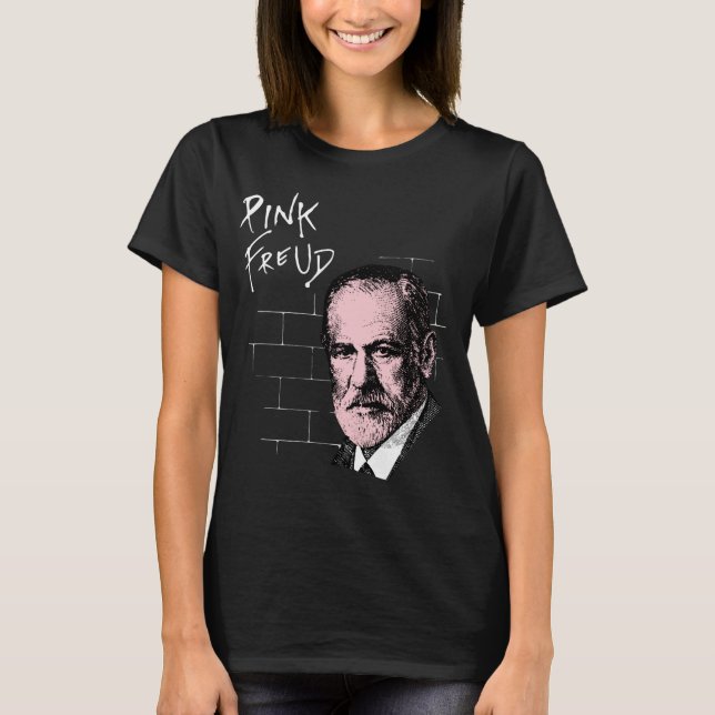 Rosa Freud Sigmund Freud Tee Shirt (Framsida)