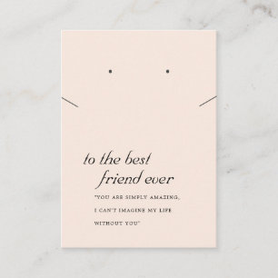 ROSA  FRIEND GIFT NECKLACE EARRING CARD PLACERINGSKORT