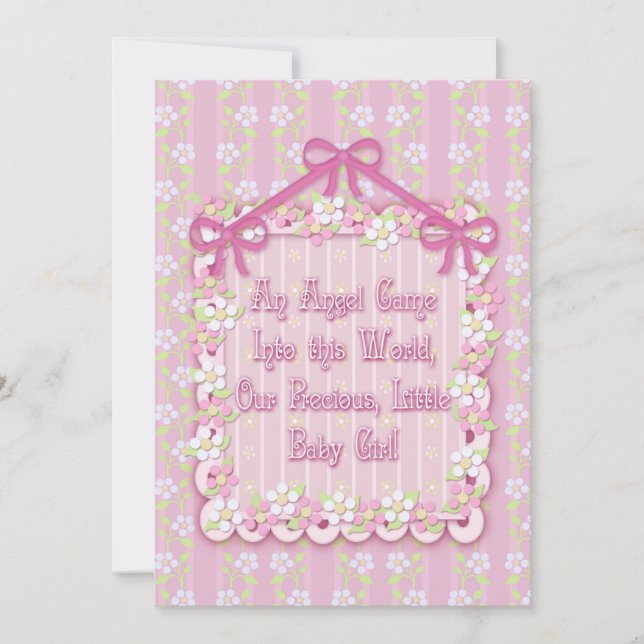 Rosa Frilly Flicka meddelande (Framsida)