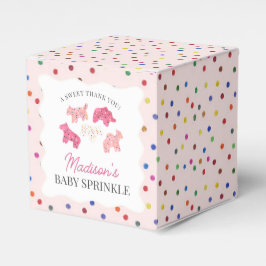 Rosa Frosted Animal Cookies Baby Sprinkle Presentaskar