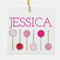 Rosa Frosted Cake Pops Baker Foodie