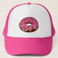 Rosa Frosted Donut Doughnut Sprinkles Bakery Food