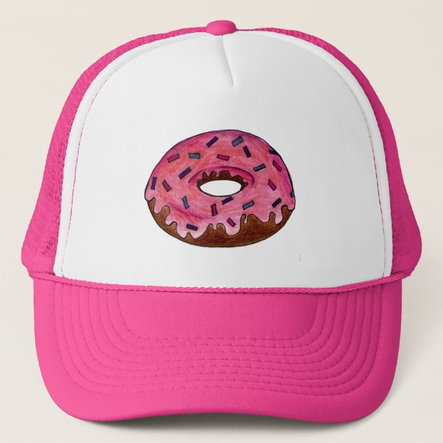 Rosa Frosted Donut Doughnut Sprinkles Bakery Food Keps (Framsida)
