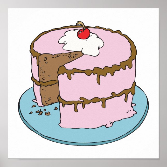 rosa frostkaka poster (Framsidan)