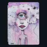 "Rosa Froth" iPad Smart Cover by DAKimage iPad Pro Skydd<br><div class="desc">Skydda din enhet med "Rosa Froth" - en surrealistisk blandning av fantasi och känslor. Det här öga-infångande ipad cover har ett drömt,  pastelltonat figur med molnliknande hår och ett enda,  allseende öga,  som bjuder på nyfikenhet och fantasi var du än är.</div>