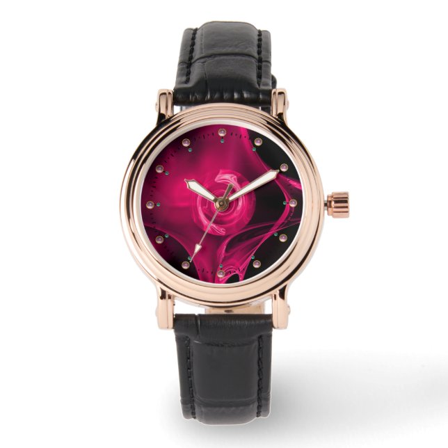ROSA FUCHSIA FRACTAL RO ARMBANDSUR (Framsida)