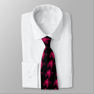 ROSA FUCHSIA FRACTAL RO I BLACK Mönster Slips
