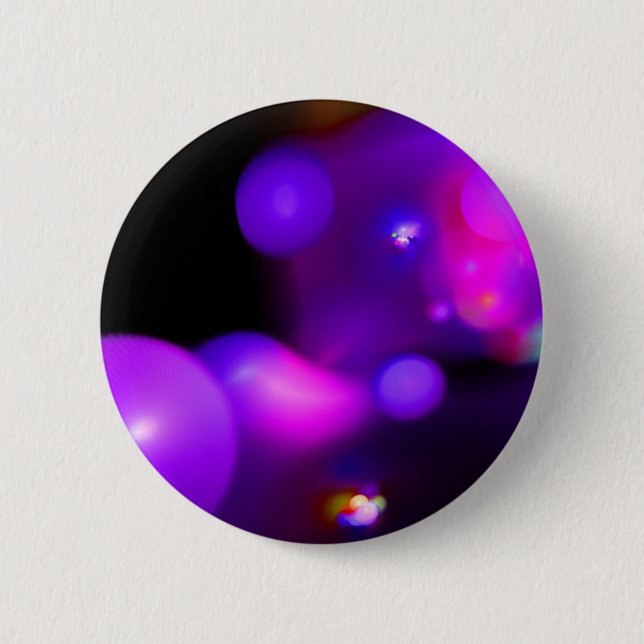 ROSA FUCHSIA LILA BLACK FRACTAL BUBBLES KNAPP (Framsida)