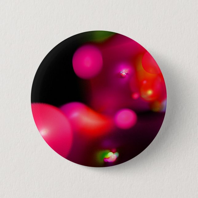 ROSA FUCHSIA LILA BLACK FRACTAL BUBBLES KNAPP (Framsida)