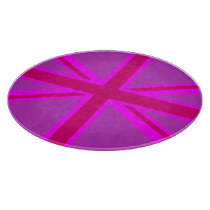 Rosa Fuchsia Union Jack Flaggdesign