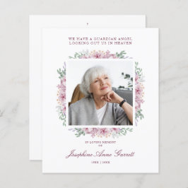 Rosa Funeral Photo Memory Service Kära Ones