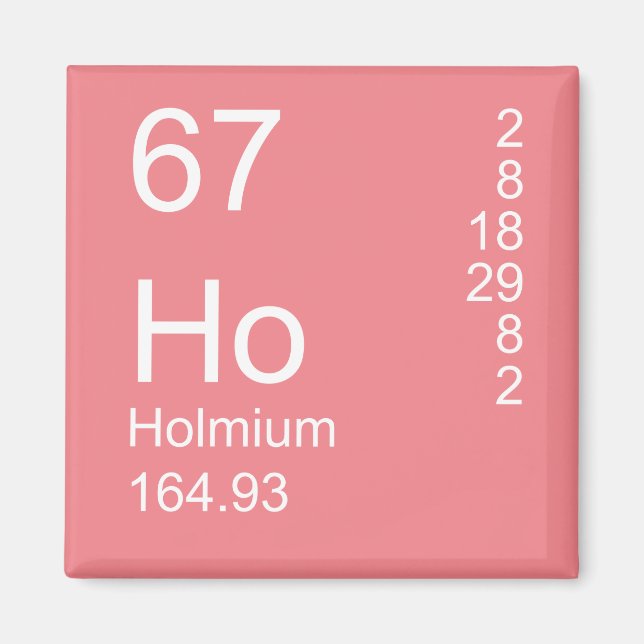 Rosa Funny Periodic Bord HO Magnet (Framsidan)