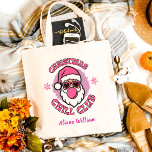 Rosa Funny Santa Klubb Chill Anpassningsbar Tygkasse
