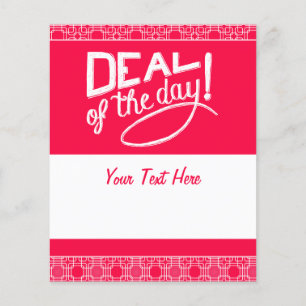 Rosa Funny Shopahol Eat Sföreliggande Shop-säljfrä Flygblad