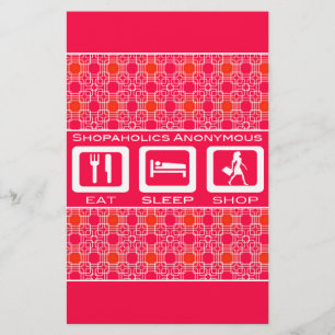 Rosa Funny Shopahol Eat Shop Shop Award Brevpapper