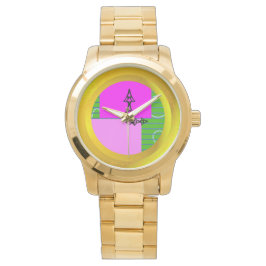 Rosa-fyrkanter Armbandsur