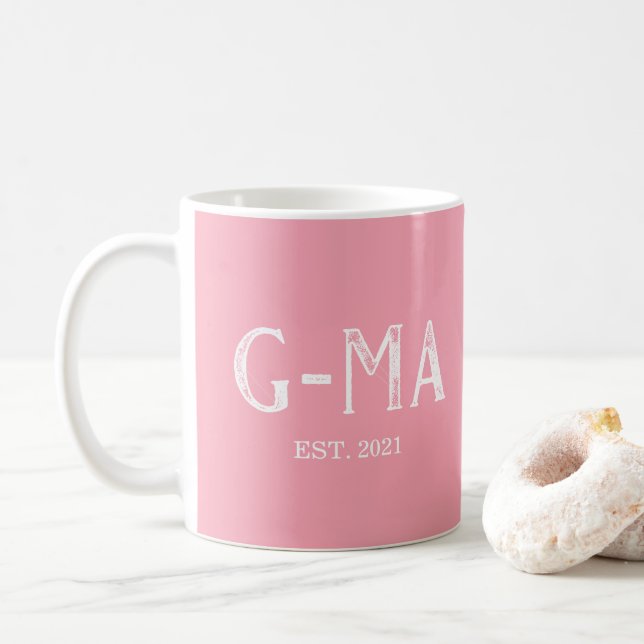Rosa G-Ma Grundad Kaffemugg (Med munk)