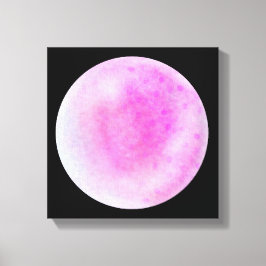 Rosa Galaxy Orb - Rosa och vitt Kanvastryck