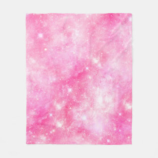 Rosa Galaxy Universe Fleecefilt