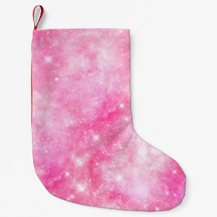 Rosa Galaxy Universe Liten Julstrumpa