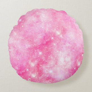 Rosa Galaxy Universe Rund Kudde