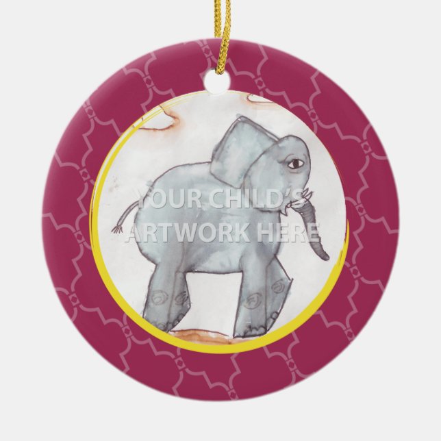 Rosa gallerprydnad $16,95 julgransprydnad keramik (Framsidan)