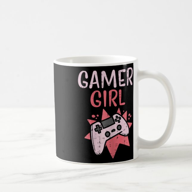 Rosa Game Controller Cute Video Gaming Women Kaffemugg (Höger)