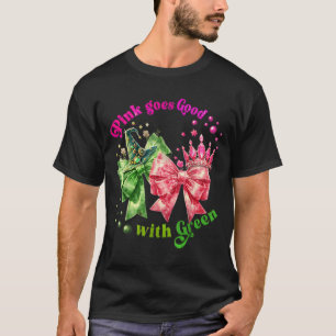Rosa går Bra med Grönt Funny Halloween Witch Wo T Shirt