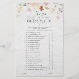  Rosa Garden Flowers Bride eller Groom Game