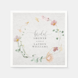  Rosa Garden Flowers Möhippa av andedräkt Pappersservett