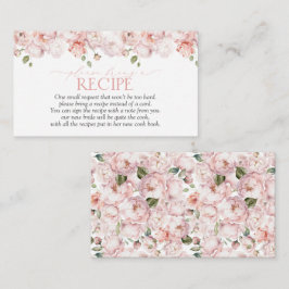 Rosa Garden Flowers, ta emot ett recept Tilläggskort
