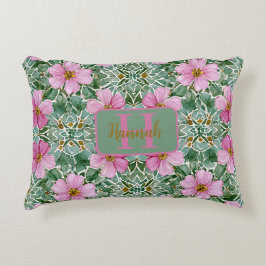 Rosa Garden Mosaic accent Pillow Prydnadskudde