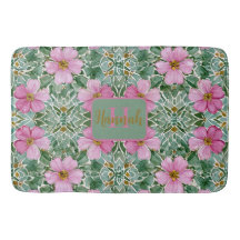 Rosa Garden Mosaic Bath Mat