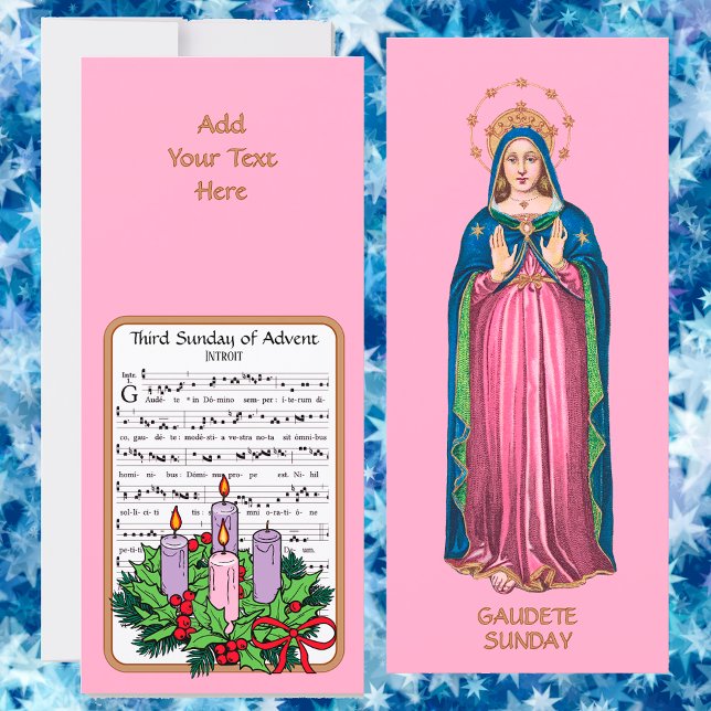 Rosa Gaudete söndagen Stående BVM Advent (Skapare uppladdad)