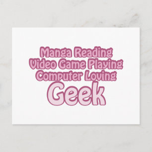 Rosa Geek Vykort