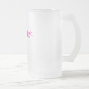 Rosa Geekette Frostat Ölglas