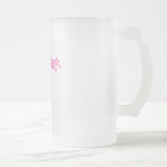 Rosa Geekette Frostat Ölglas (Höger)