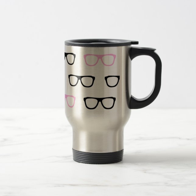 rosa geeky glasögon resemugg (Höger)