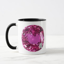 Rosa Gemstone Mönster Mugg