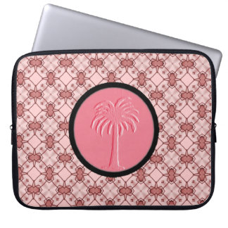 Rosa Geometric Lattice Design-Carolina Handflatan Laptop Fodral