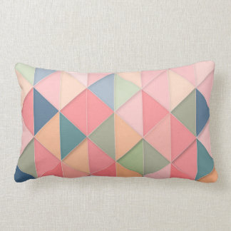 Rosa, Geometric mönster, trianglar Lumbarkudde
