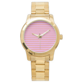 Rosa Geometric Rand Armbandsur