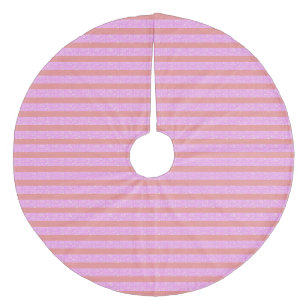 Rosa Geometric Rand Julgransmatta Fleece