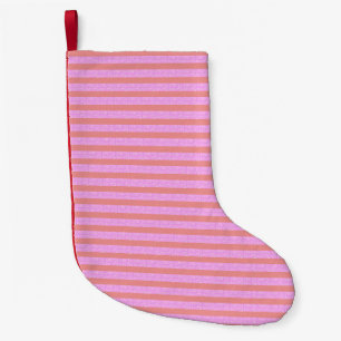 Rosa Geometric Rand Liten Julstrumpa