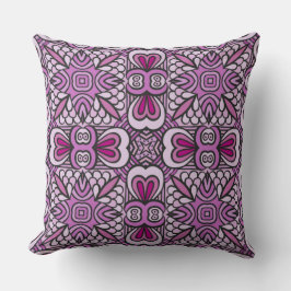 Rosa Geometric Seamless Mönster Dekorativ kudde