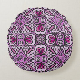 Rosa Geometric Seamless Mönster Dekorativ kudde