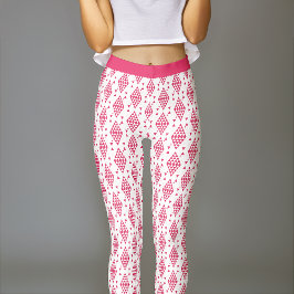 Rosa Geometric Triangles Leggings