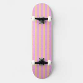 Rosa geometrisk mini skateboard bräda 18,5 cm