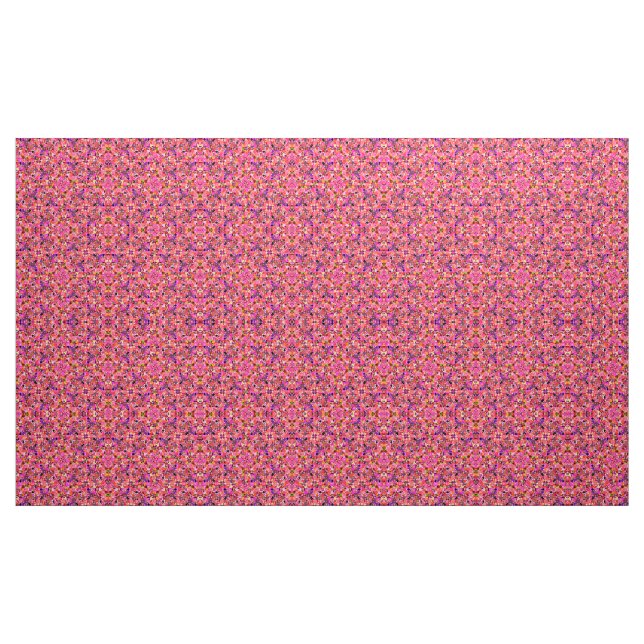 Rosa geometrisk mönster tyg (Yard)