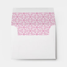 Rosa Geometrisk snöflake Mönster